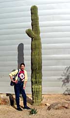 Sandra with saguaro